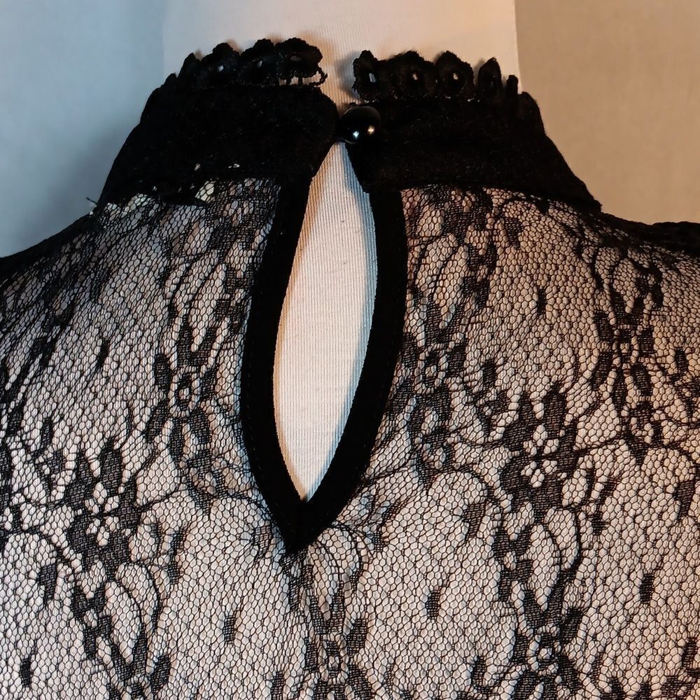 Haute Monde Lace High Neck Body Suit - Picture 4 of 7